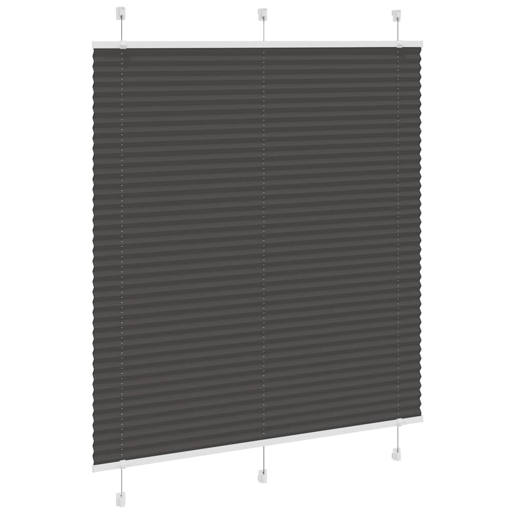 Vidaxx Plissee-Rollo 115x150cm Stoffbreite 114,4cm Polyester schwarz