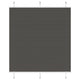 Vidaxx Plissee-Rollo 120x150cm Stoffbreite 119,4cm Polyester schwarz