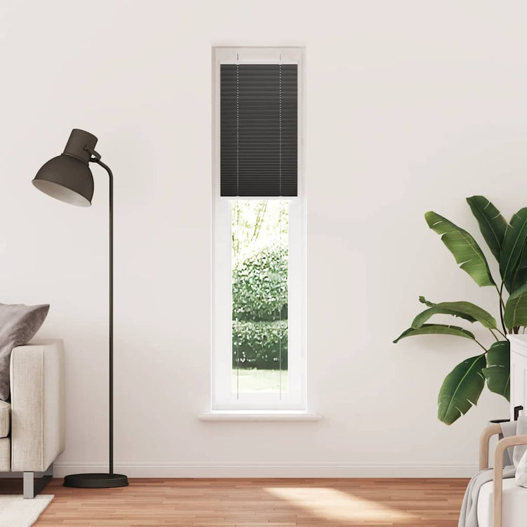 Vidaxx Plissee-Rollo 40x200 cm Stoffbreite 39,4 cm Polyester schwarz