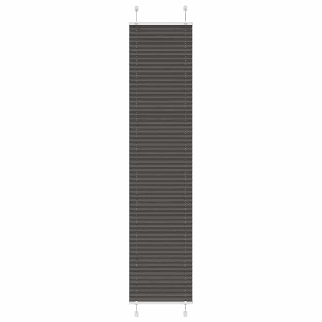 Vidaxx Plissee-Rollo 50x200 cm Stoffbreite 49,4 cm Polyester Schwarz