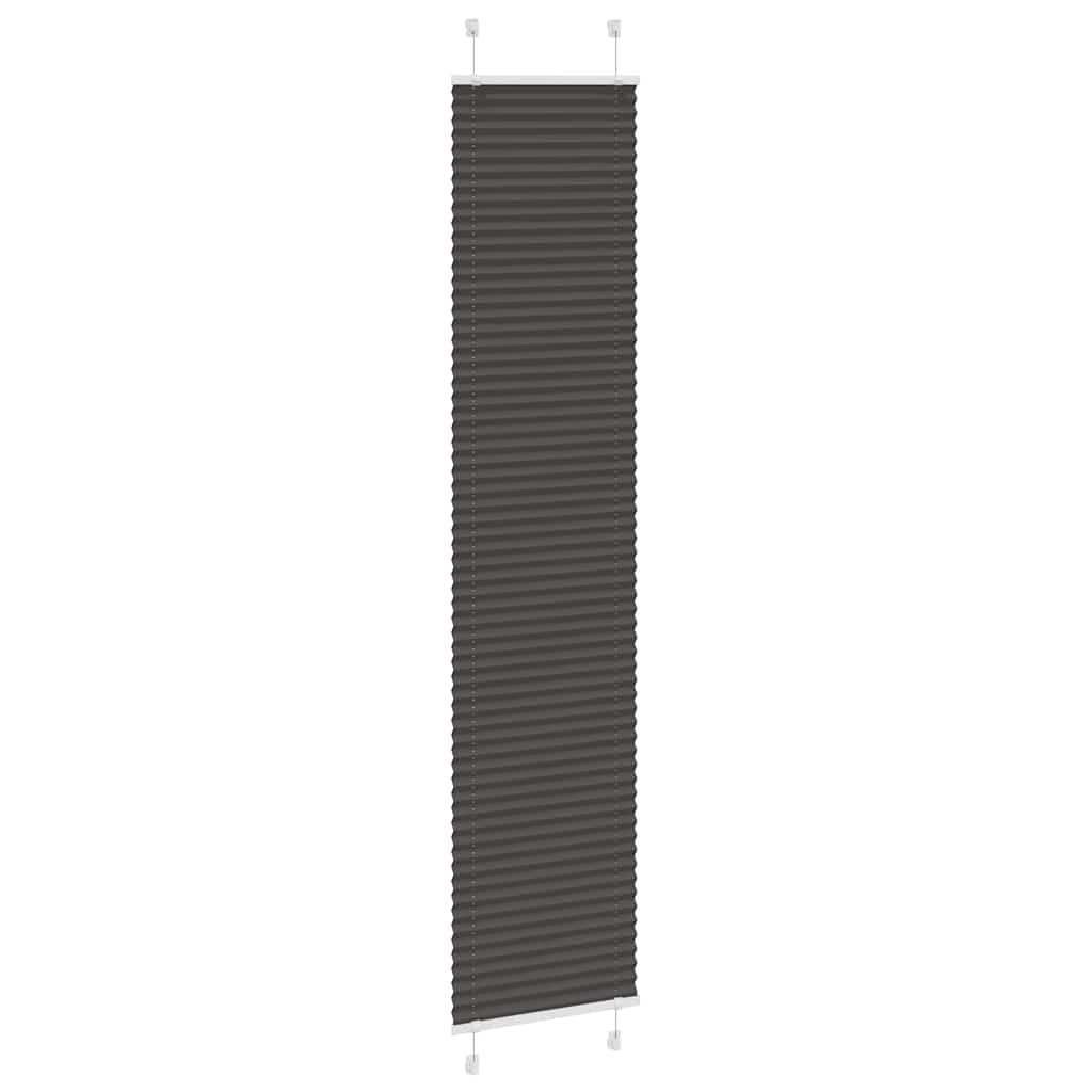 Vidaxx Plissee-Rollo 50x200 cm Stoffbreite 49,4 cm Polyester Schwarz