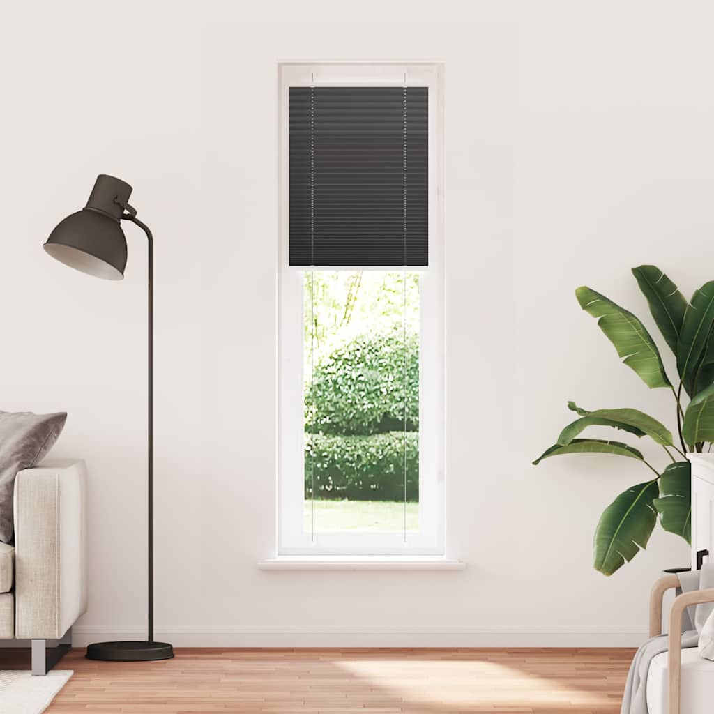 Vidaxx Plissee-Rollo 55x200 cm Stoffbreite 54,4 cm Polyester schwarz