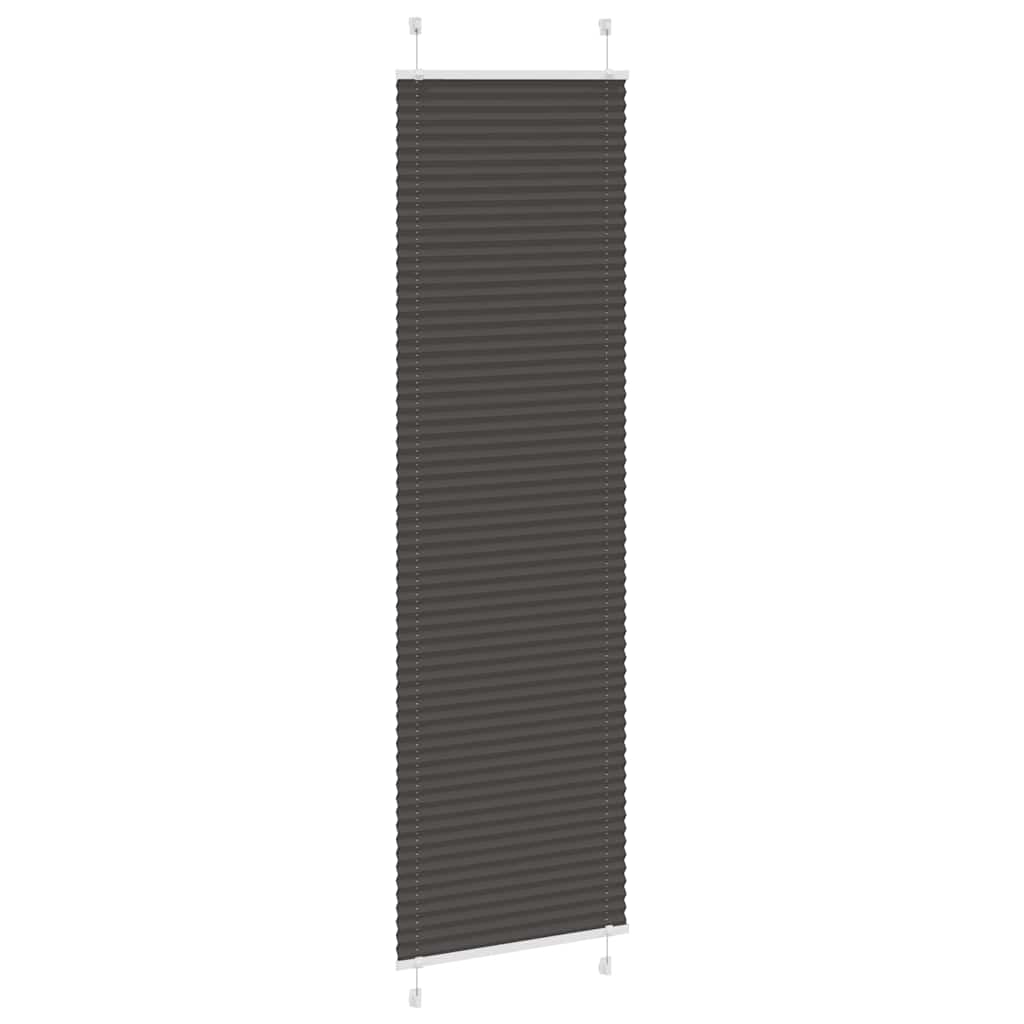 Vidaxx Plissee-Rollo 55x200 cm Stoffbreite 54,4 cm Polyester schwarz