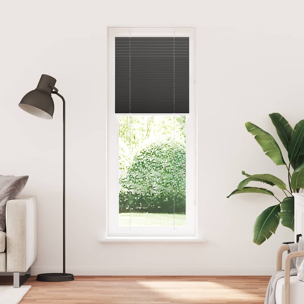 Vidaxx Plissee-Rollo 70x200 cm Stoffbreite 69,4 cm Polyester schwarz