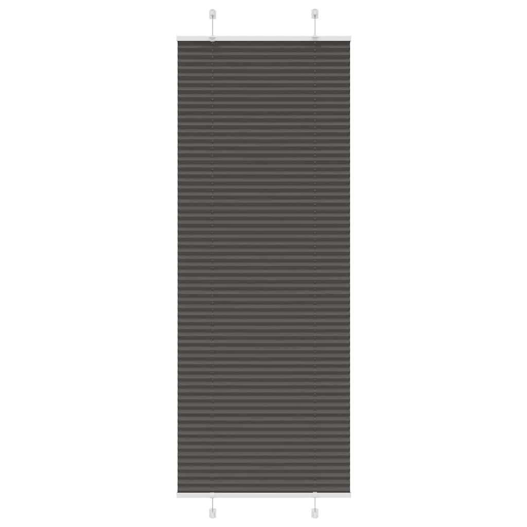 Vidaxx Plissee-Rollo 75x200 cm Stoffbreite 74,4 cm Polyester schwarz