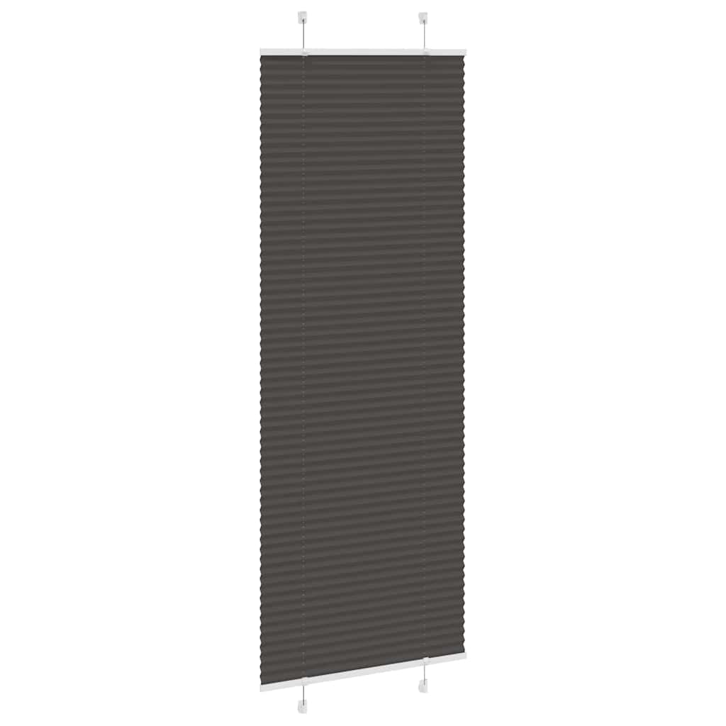 Vidaxx Plissee-Rollo 75x200 cm Stoffbreite 74,4 cm Polyester schwarz