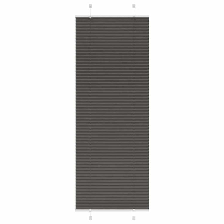 Vidaxx Plissee-Rollo 80x200 cm Stoffbreite 79,4 cm Polyester Schwarz