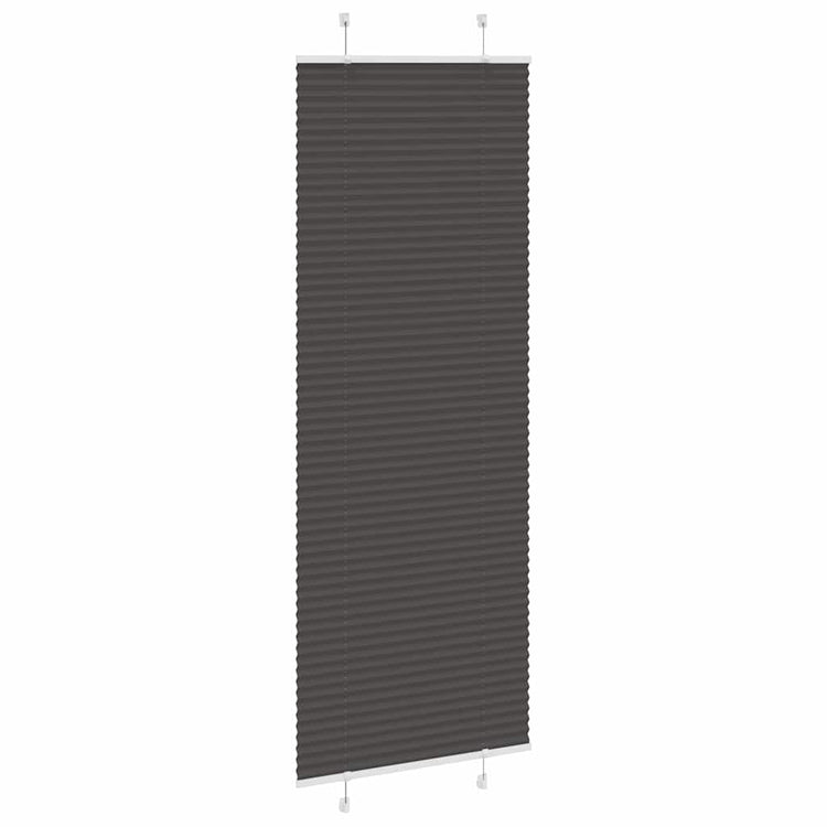 Vidaxx Plissee-Rollo 80x200 cm Stoffbreite 79,4 cm Polyester Schwarz
