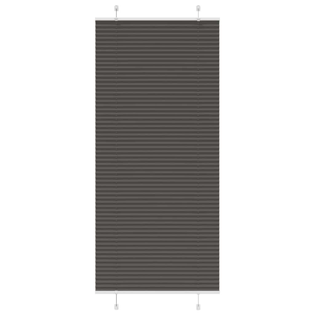 Vidaxx Plissee-Rollo 90x200 cm Stoffbreite 89,4 cm Polyester Schwarz