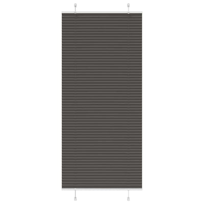 Vidaxx Plissee-Rollo 90x200 cm Stoffbreite 89,4 cm Polyester Schwarz
