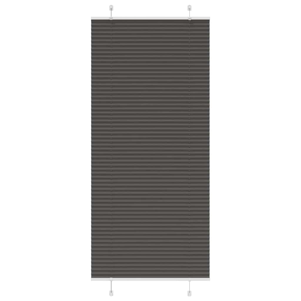 Vidaxx Plissee-Rollo 95x200 cm Stoffbreite 94,4 cm Polyester schwarz