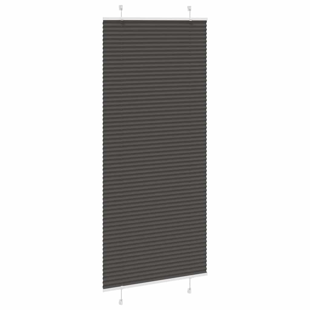 Vidaxx Plissee-Rollo 95x200 cm Stoffbreite 94,4 cm Polyester schwarz