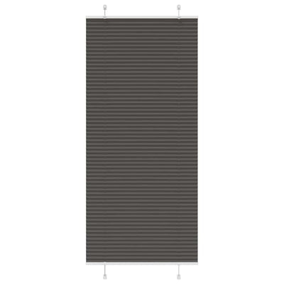 Vidaxx Plissee-Rollo 100x200 cm Stoffbreite 99,4 cm Polyester Schwarz