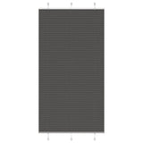 Vidaxx Plissee-Rollo 105x200cm Stoffbreite 104,4cm Polyester schwarz - afbeelding 2