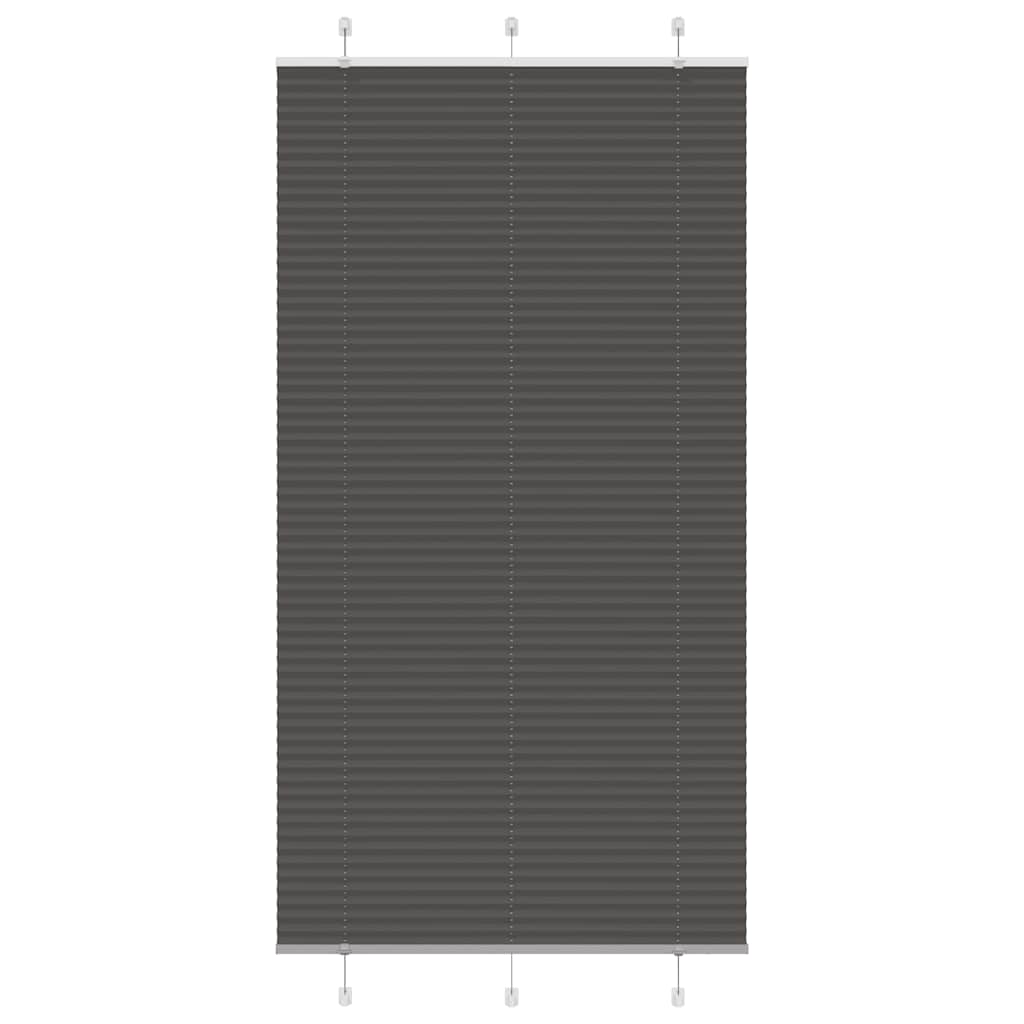 Vidaxx Plissee-Rollo 110x200cm Stoffbreite 109,4cm Polyester schwarz
