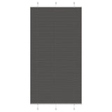 Vidaxx Plissee-Rollo 110x200cm Stoffbreite 109,4cm Polyester schwarz - afbeelding 2