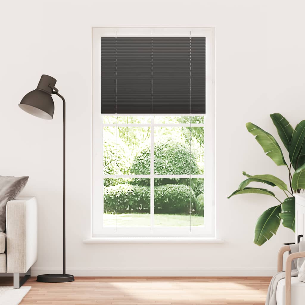 Vidaxx Plissee-Rollo 110x200cm Stoffbreite 109,4cm Polyester schwarz