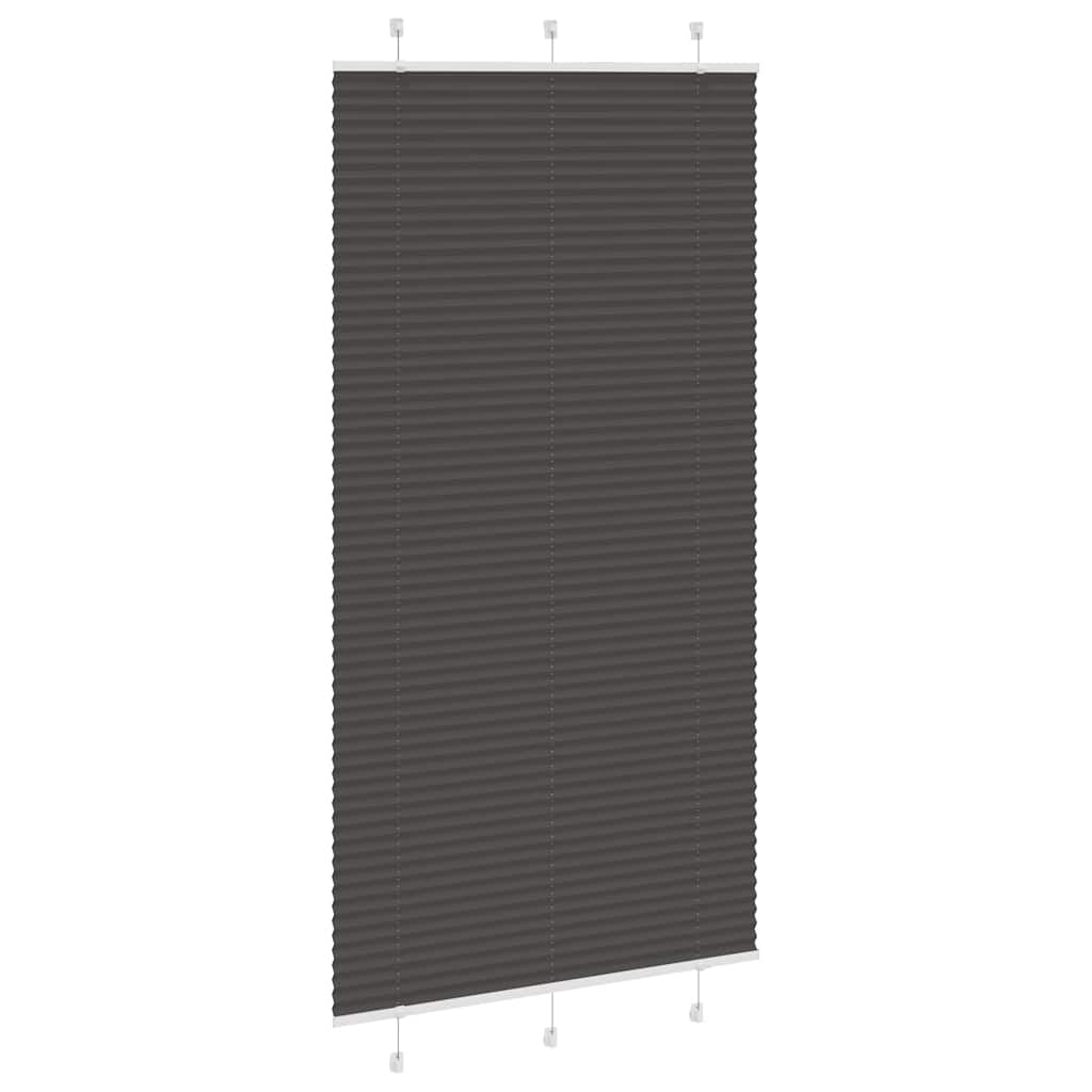 Vidaxx Plissee-Rollo 110x200cm Stoffbreite 109,4cm Polyester schwarz
