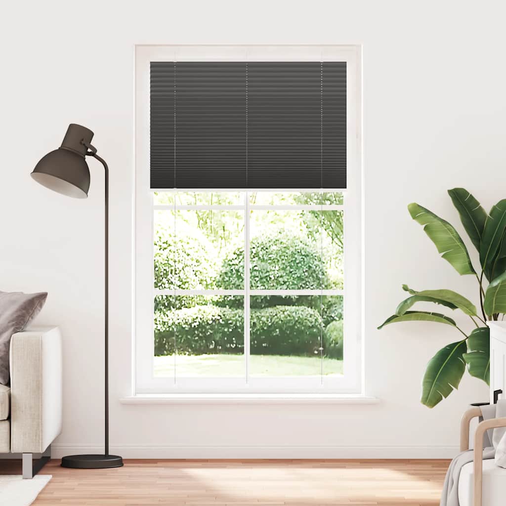 Vidaxx Plissee-Rollo 115x200cm Stoffbreite 114,4cm Polyester schwarz