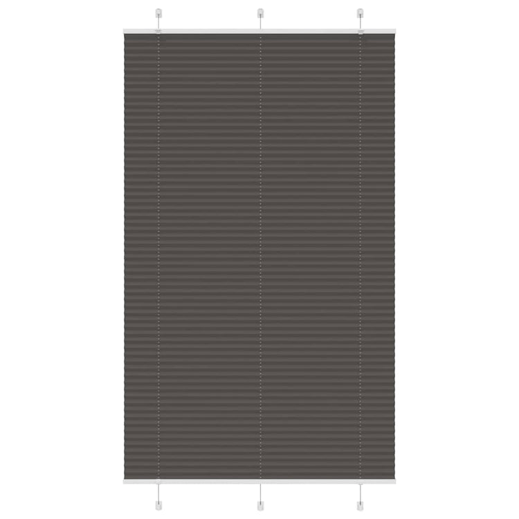 Vidaxx Plissee-Rollo 120x200cm Stoffbreite 119,4cm Polyester schwarz