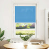 Vidaxx Plissee-Rollo 70x100 cm Stoffbreite 69,4 cm Polyester Blau