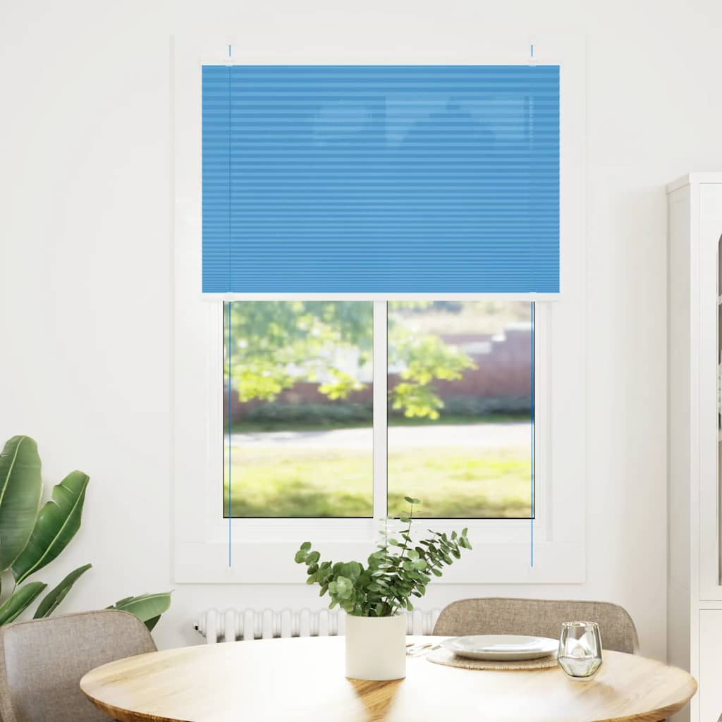 Vidaxx Plissee-Rollo 85x100 cm Stoffbreite 84,4 cm Polyester Blau
