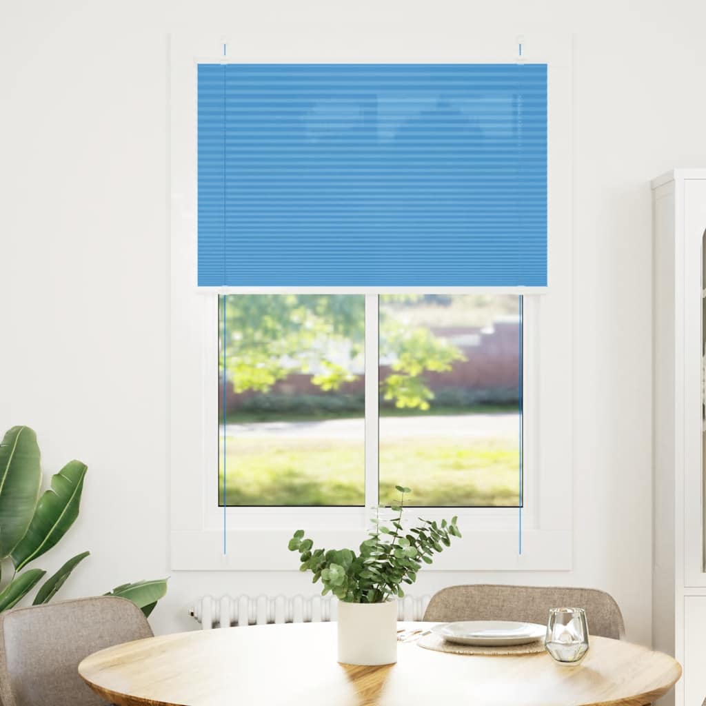 Vidaxx Plissee-Rollo 100x100 cm Stoffbreite 99,4 cm Polyester Blau