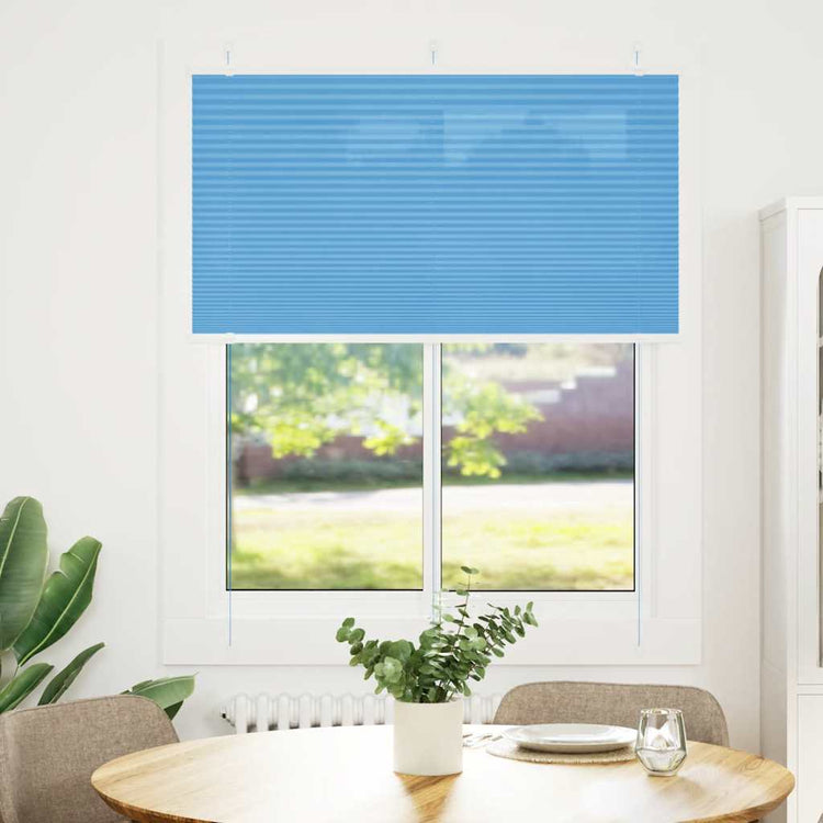 Vidaxx Plissee-Rollo 105x100cm Stoffbreite 104,4cm Polyester Blau