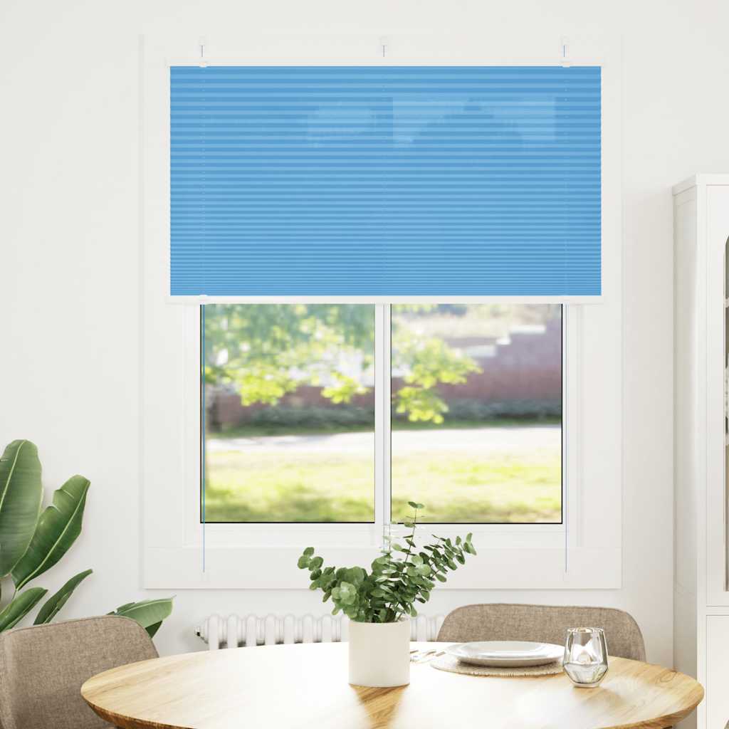 Vidaxx Plissee-Rollo 110x100cm Stoffbreite 109,4cm Polyester Blau