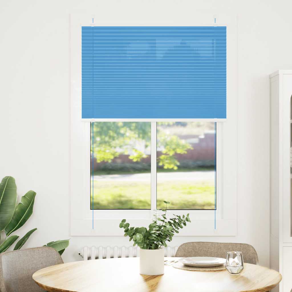 Vidaxx Plissee-Rollo 85x150 cm Stoffbreite 84,4 cm Polyester Blau