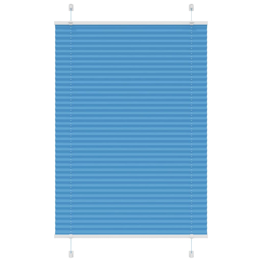Vidaxx Plissee-Rollo 100x150 cm Stoffbreite 99,4 cm Polyester Blau