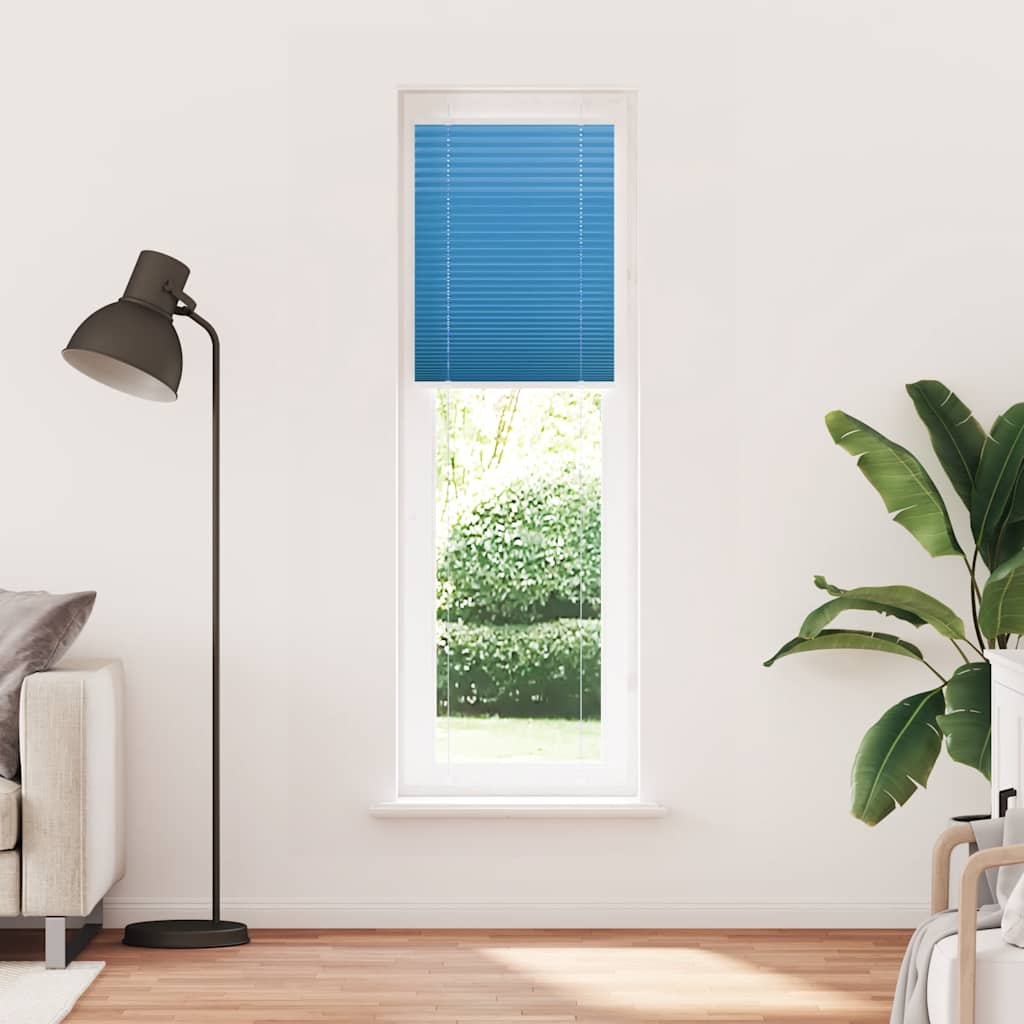 Vidaxx Plissee-Rollo 65x200 cm Stoffbreite 64,4 cm Polyester Blau