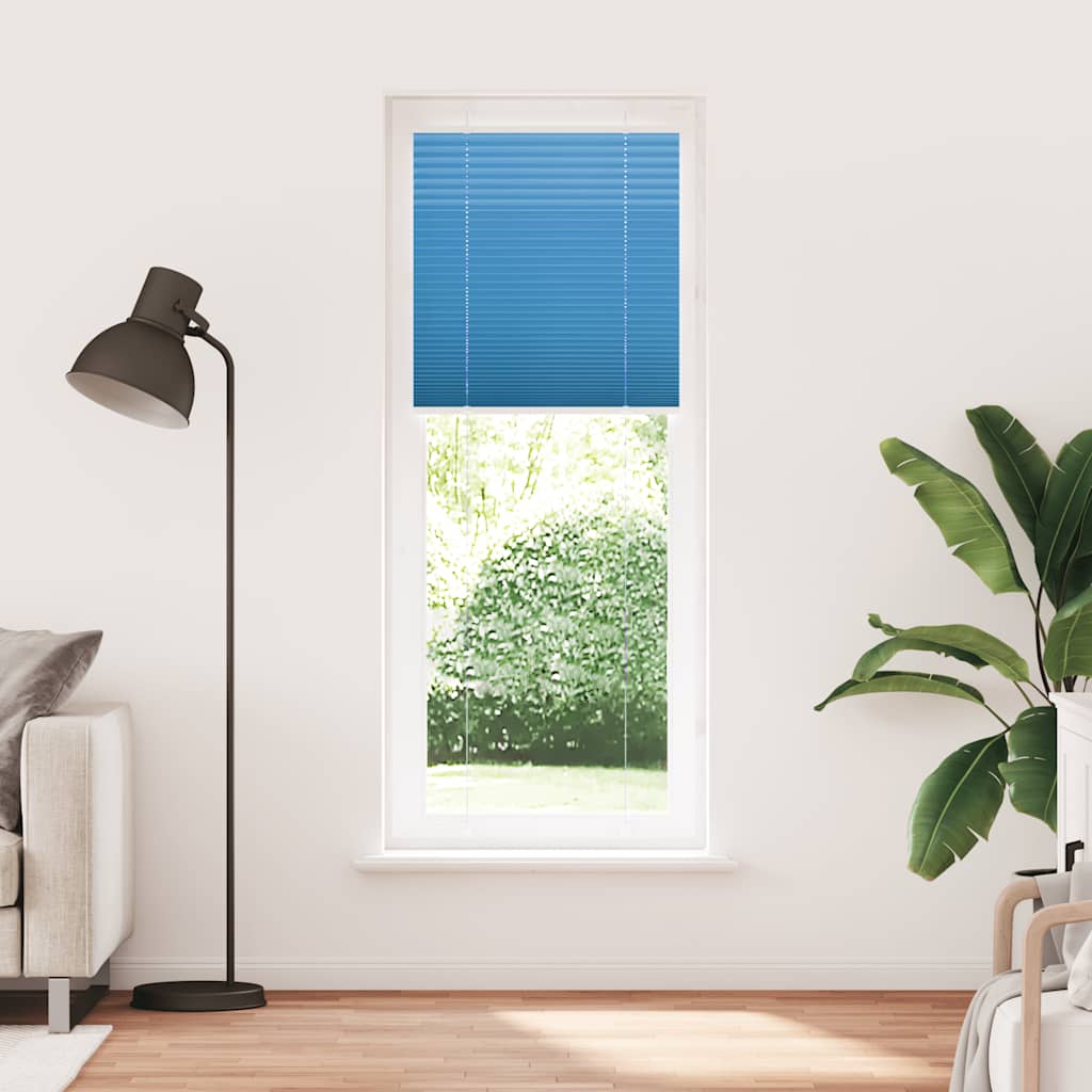 Vidaxx Plissee-Rollo 75x200 cm Stoffbreite 74,4 cm Polyester Blau