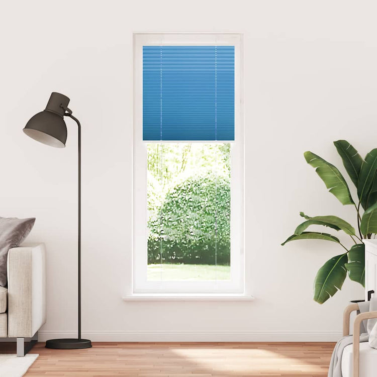 Vidaxx Plissee-Rollo 80x200 cm Stoffbreite 79,4 cm Polyester Blau