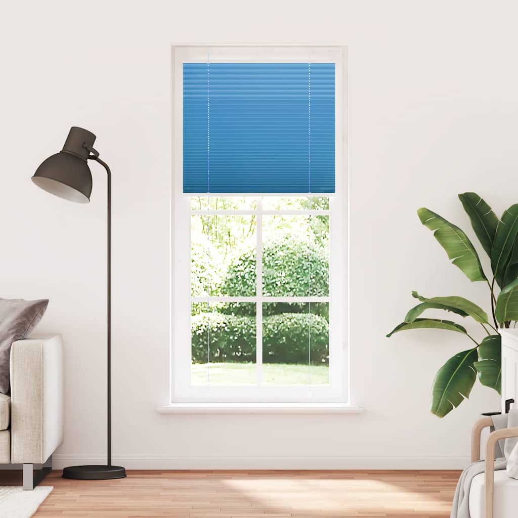 Vidaxx Plissee-Rollo 95x200 cm Stoffbreite 94,4 cm Polyester Blau
