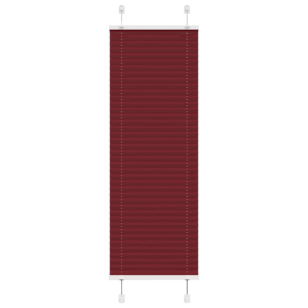 Vidaxx Plissee-Rollo 40x100 cm Stoffbreite 39,4 cm Burgunderrot