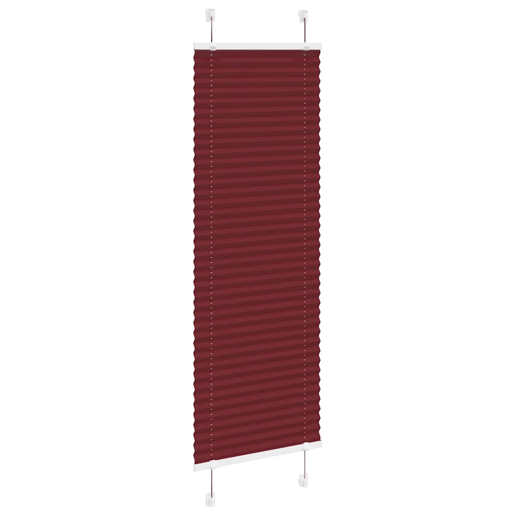 Vidaxx Plissee-Rollo 40x100 cm Stoffbreite 39,4 cm Burgunderrot
