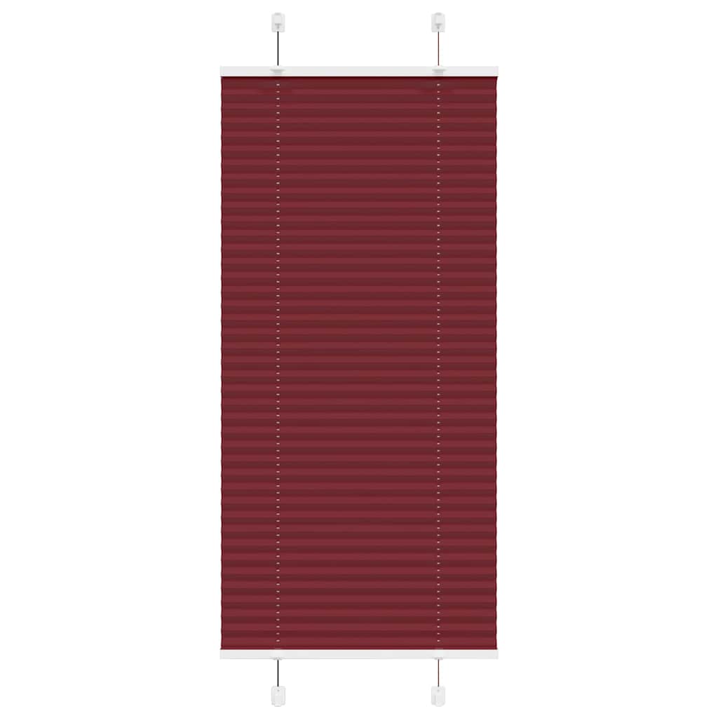 Vidaxx Plissee-Rollo 55x100 cm, Stoffbreite 54,4 cm, bordeauxrot