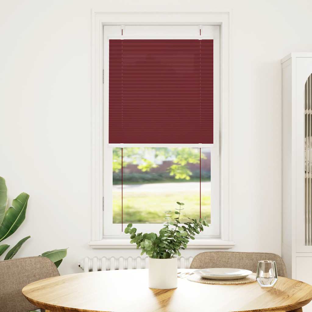 Vidaxx Plissee-Rollo 55x100 cm, Stoffbreite 54,4 cm, bordeauxrot