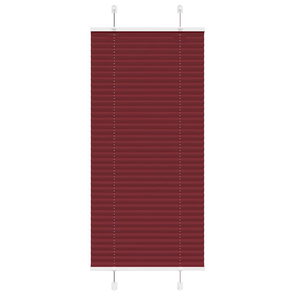 Vidaxx Plissee-Rollo 65x100 cm Stoffbreite 64,4 cm Burgunderrot