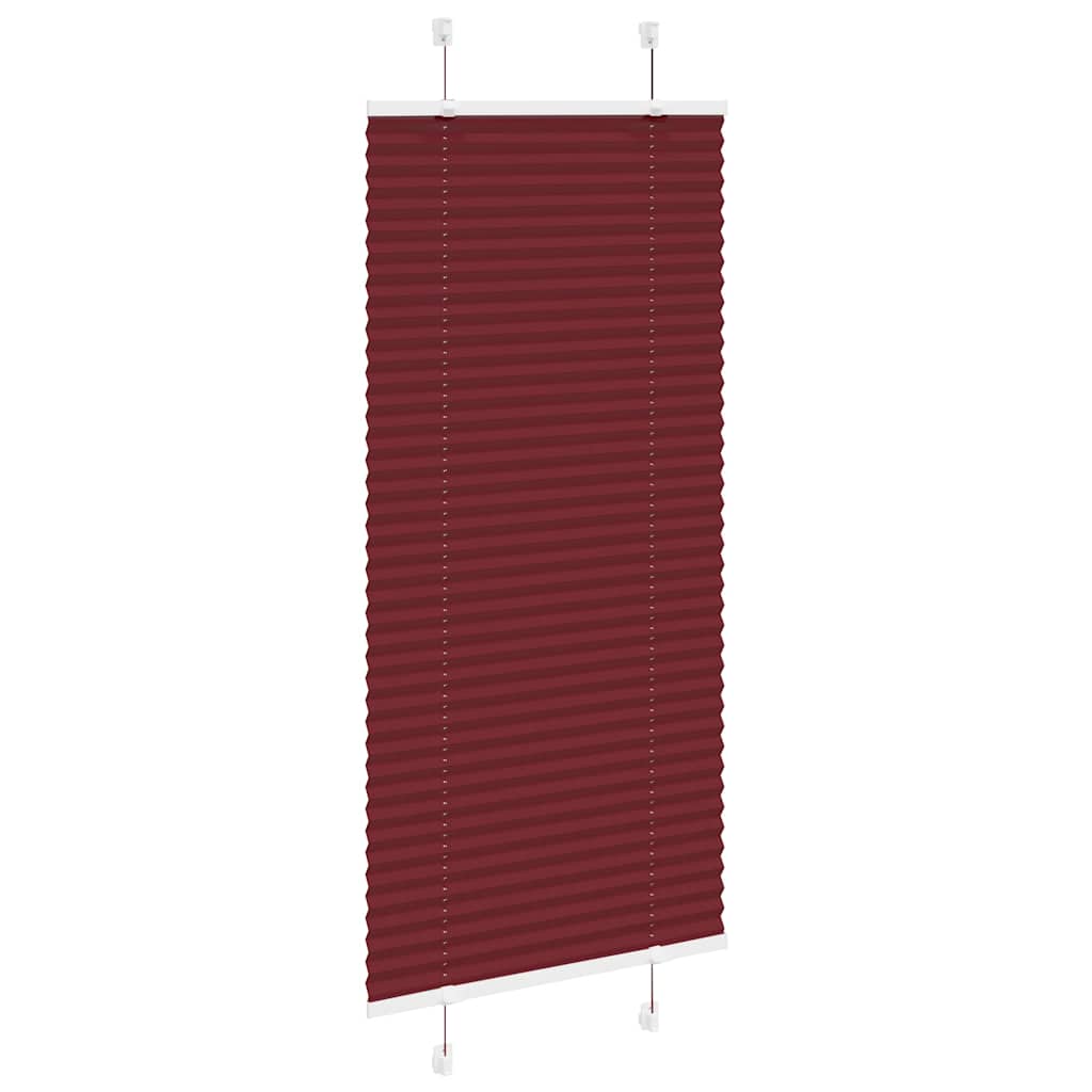 Vidaxx Plissee-Rollo 65x100 cm Stoffbreite 64,4 cm Burgunderrot