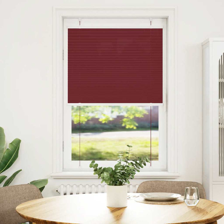 Vidaxx Plissee-Rollo 70x100 cm Stoffbreite 69,4 cm Burgunderrot