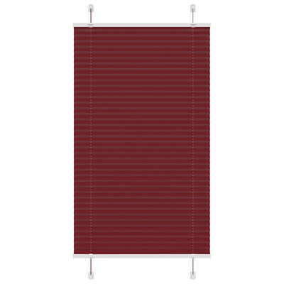 Vidaxx Plissee-Rollo 80x100 cm Stoffbreite 79,4 cm Burgunderrot