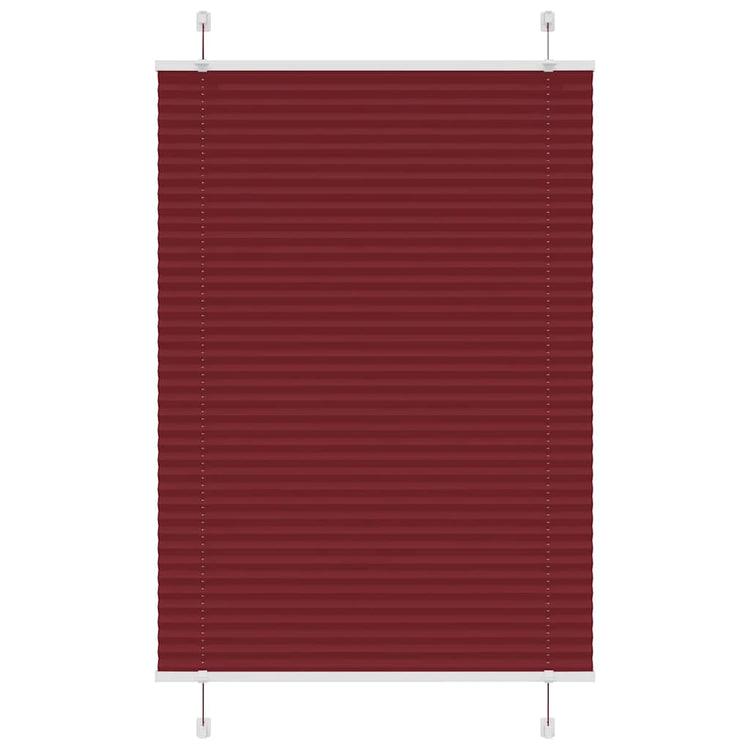 Vidaxx Plissee-Rollo 90x100 cm Stoffbreite 89,4 cm Burgunderrot