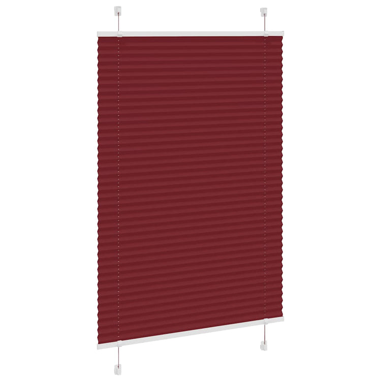 Vidaxx Plissee-Rollo 90x100 cm Stoffbreite 89,4 cm Burgunderrot