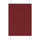 Vidaxx Plissee-Rollo 95x100 cm Stoffbreite 94,4 cm Burgunderrot - afbeelding 2