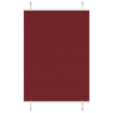 Vidaxx Plissee-Rollo 100x100 cm Stoffbreite 99,4 cm Burgunderrot - afbeelding 2