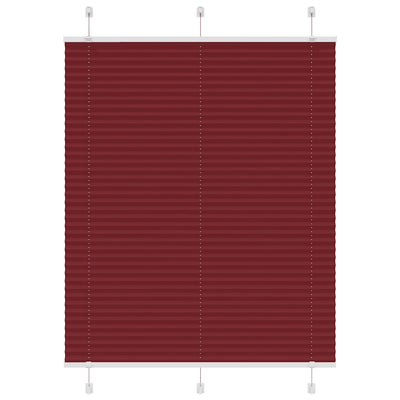 Vidaxx Plissee-Rollo 105x100cm, Stoffbreite 104,4cm, Burgunderrot