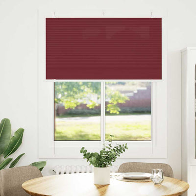 Vidaxx Plissee-Rollo 105x100cm, Stoffbreite 104,4cm, Burgunderrot