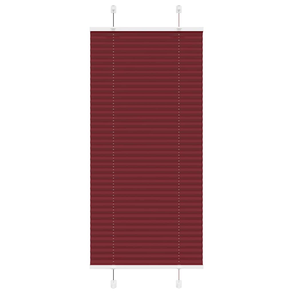 Vidaxx Plissee-Rollo 65x150 cm, Stoffbreite 64,4 cm, bordeauxrot